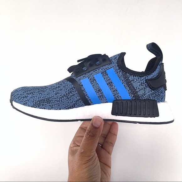 Adidas NMD R1 Blue and Black Shoes - Picture 5 of 8